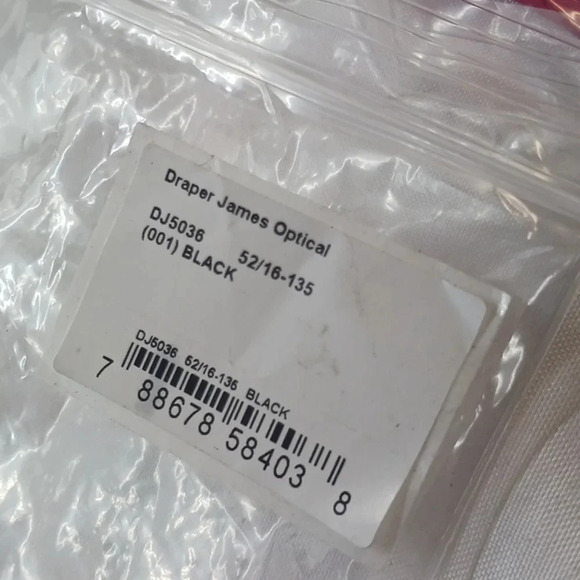 NWT WOMEN'S DRAPER JAMES EYEGLASS FRAMES DJ5036 BLACK - Picture 4 of 4